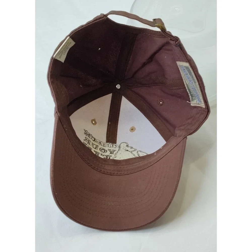 Check Your Fly Lure Cap Hat Paramount Outdoors Baseball Brown Adj VTG SEE 📸 - Picture 7 of 16